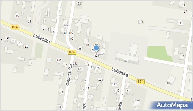 Markuszów, Lubelska, 82a, mapa Markuszów