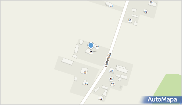 Mełgiew, Lubelska, 65, mapa Mełgiew