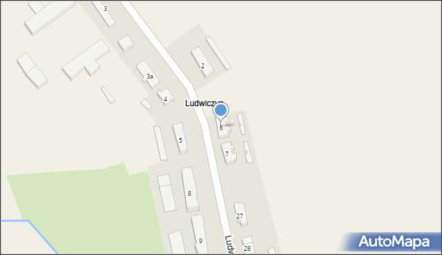 Miechów, Ludwiczyn, 6, mapa Miechów
