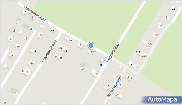 Międzychód, Lutosławskiego Witolda, 3, mapa Międzychód