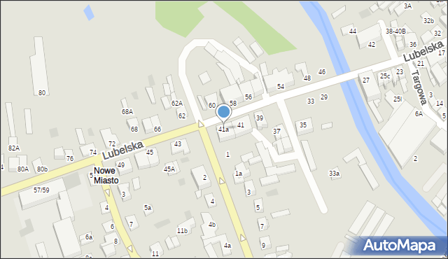 Międzyrzec Podlaski, Lubelska, 41a, mapa Międzyrzec Podlaski