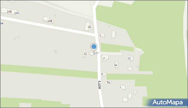 Mielec, Łuże, 2, mapa Mielca