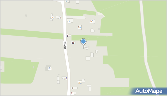 Mielec, Łuże, 7, mapa Mielca