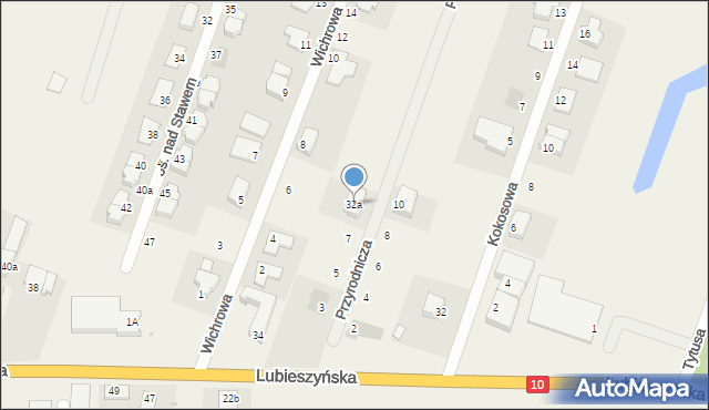 Mierzyn, Lubieszyńska, 32a, mapa Mierzyn