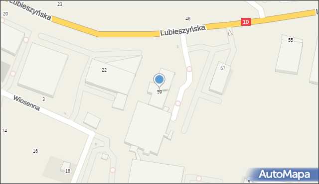 Mierzyn, Lubieszyńska, 59, mapa Mierzyn