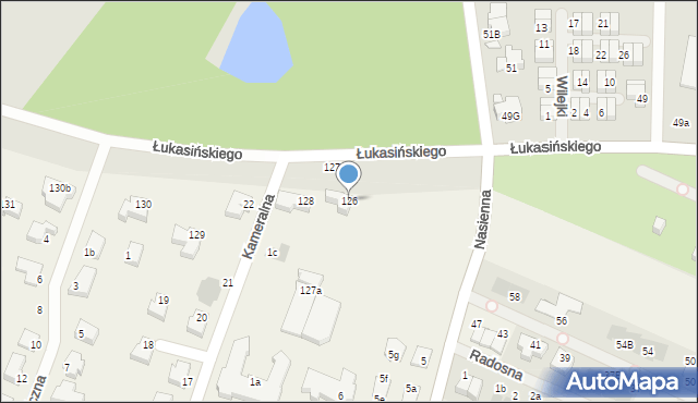 Mierzyn, Łukasińskiego, 126, mapa Mierzyn