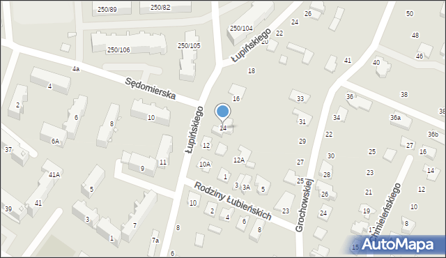 Mińsk Mazowiecki, Łupińskiego Jana, 14, mapa Mińsk Mazowiecki