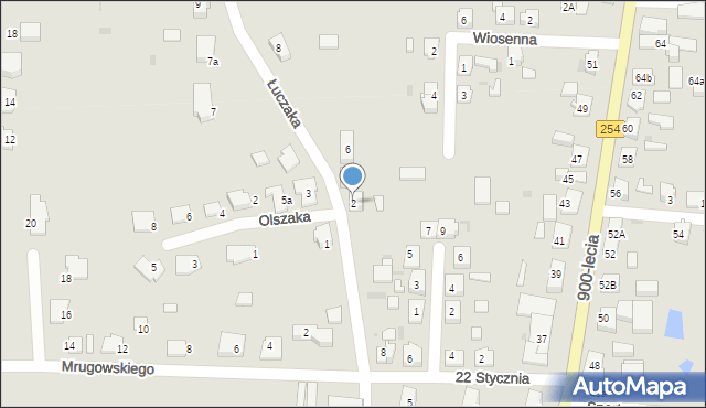 Mogilno, Łuczaka Czesława, prof., 2, mapa Mogilno