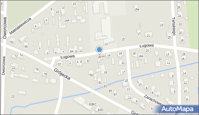 Mszczonów, Ługowa, 10, mapa Mszczonów