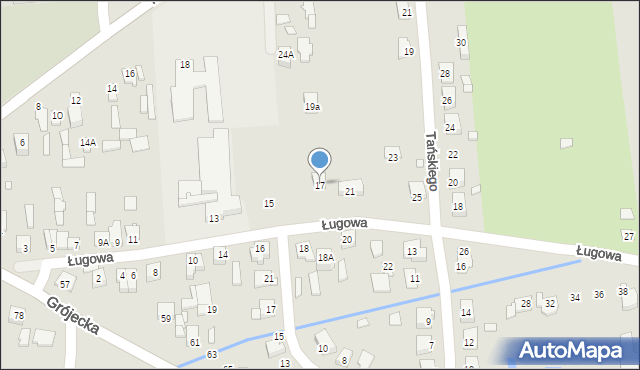 Mszczonów, Ługowa, 19, mapa Mszczonów