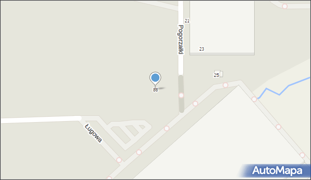 Mszczonów, Ługowa, 88, mapa Mszczonów