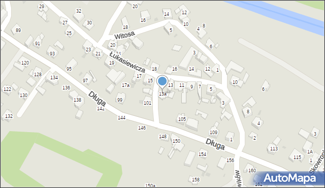 Mysłowice, Łukasiewicza Ignacego, 13a, mapa Mysłowice