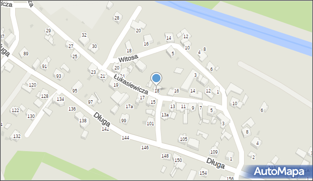 Mysłowice, Łukasiewicza Ignacego, 18, mapa Mysłowice