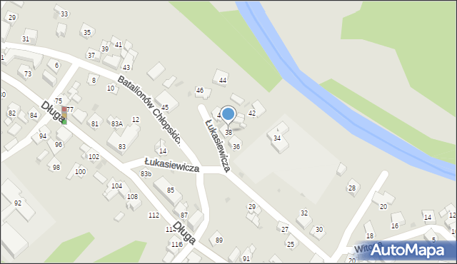 Mysłowice, Łukasiewicza Ignacego, 38, mapa Mysłowice