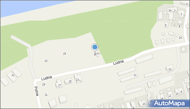 Niechorze, Ludna, 16, mapa Niechorze