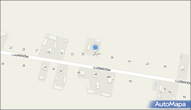 Niedrzwica Kościelna, Ludwinów, 37A, mapa Niedrzwica Kościelna