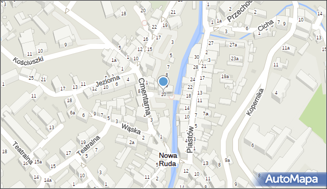 Nowa Ruda, Łukowa, 10, mapa Nowa Ruda
