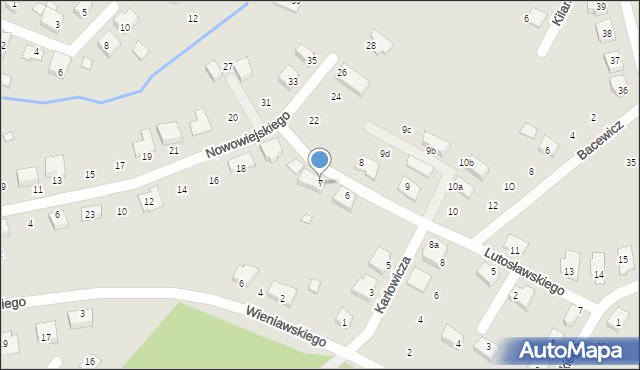 Nowa Sól, Lutosławskiego Witolda, 7, mapa Nowa Sól