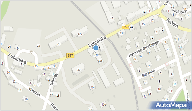 Nowogrodziec, Lubańska, 42b, mapa Nowogrodziec