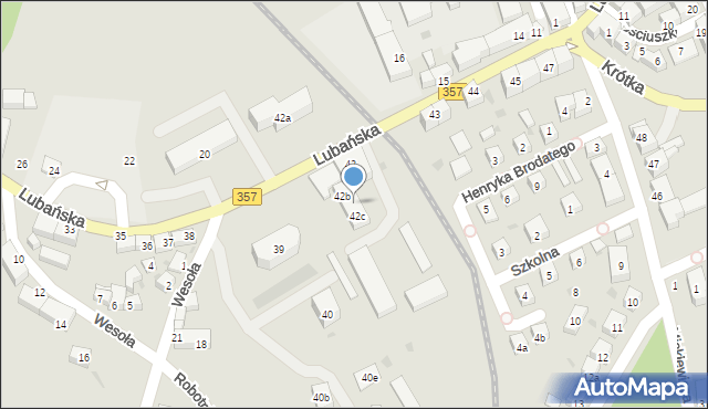 Nowogrodziec, Lubańska, 42d, mapa Nowogrodziec