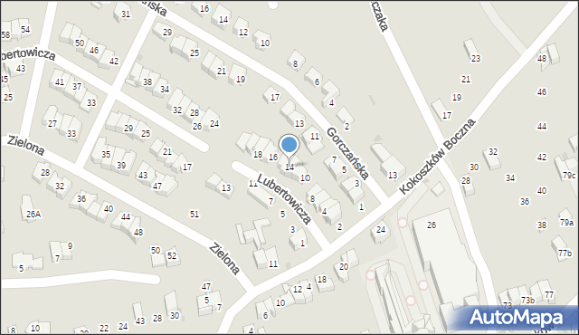 Nowy Targ, Lubertowicza Zygmunta, 14, mapa Nowego Targu