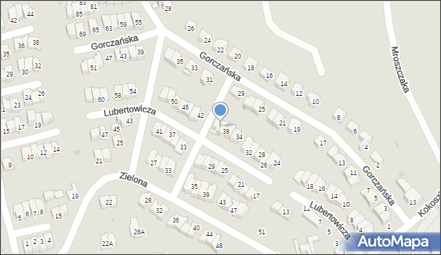 Nowy Targ, Lubertowicza Zygmunta, 40, mapa Nowego Targu