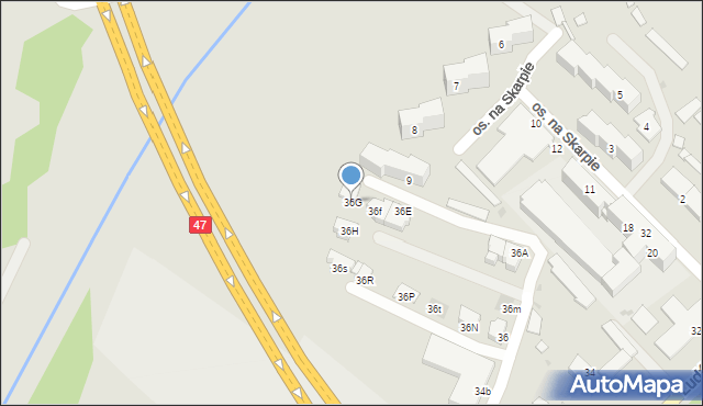 Nowy Targ, Ludźmierska, 36G, mapa Nowego Targu