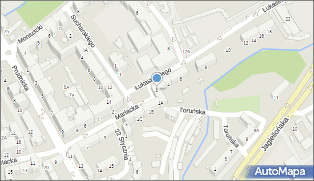 Nysa, Łukasińskiego Waleriana, mjr., 2, mapa Nysy