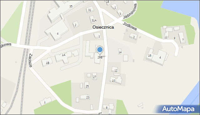 Osiecznica, Lubańska, 29B, mapa Osiecznica