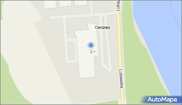 Ostróda, Lubawska, 6, mapa Ostróda