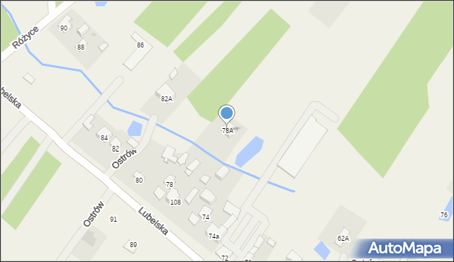 Ostrów, Lubelska, 112, mapa Ostrów