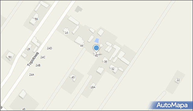 Ostrów, Lubelska, 42, mapa Ostrów