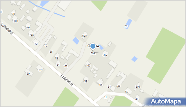 Ostrów, Lubelska, 80, mapa Ostrów