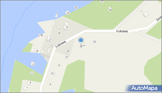 Ostrykół Dworski, Łukowa, 18, mapa Ostrykół Dworski