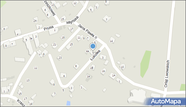 Oświęcim, Łukowa, 2, mapa Oświęcimia