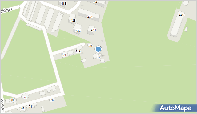 Otwock, Ługi, 77, mapa Otwock