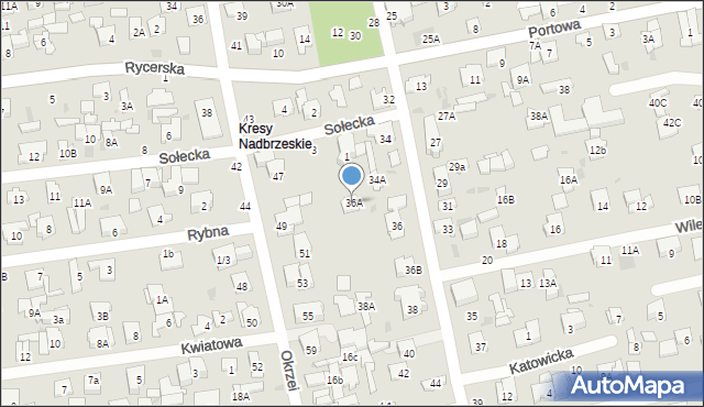 Otwock, Łukasińskiego Waleriana, mjr., 36A, mapa Otwock