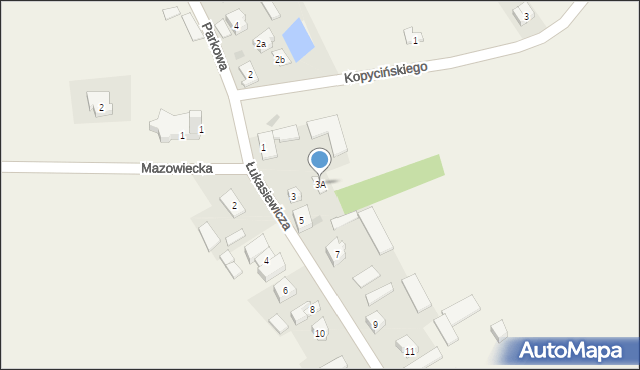 Pacyna, Łukasiewicza, 3A, mapa Pacyna