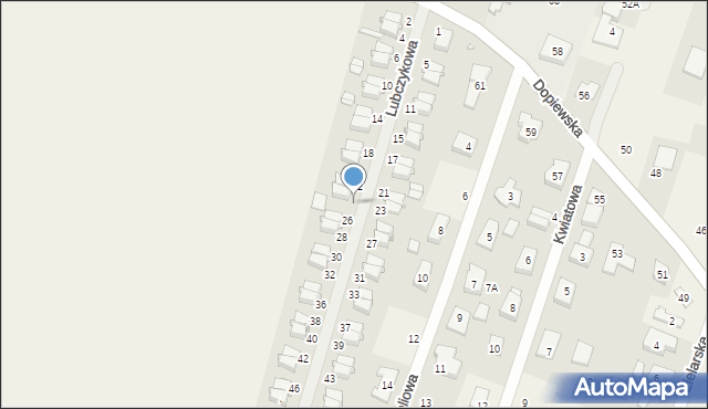 Palędzie, Lubczykowa, 24, mapa Palędzie