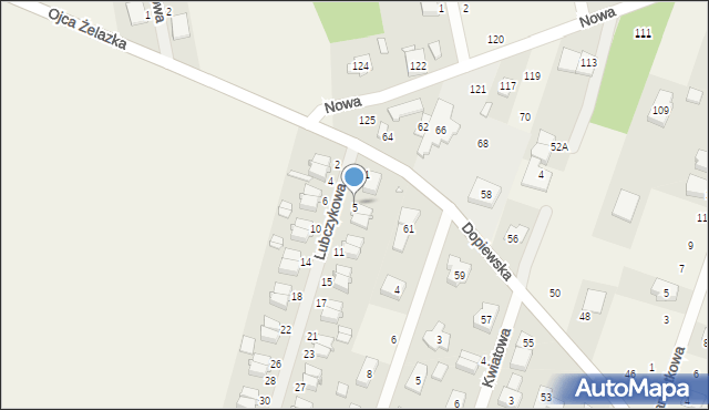 Palędzie, Lubczykowa, 5, mapa Palędzie