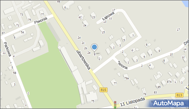 Parczew, Lubartowska, 4, mapa Parczew