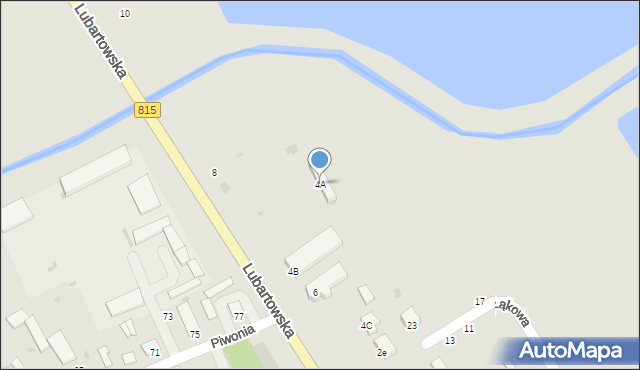 Parczew, Lubartowska, 4A, mapa Parczew