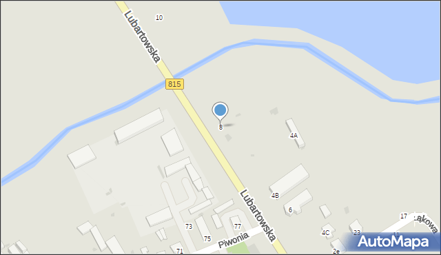 Parczew, Lubartowska, 8, mapa Parczew