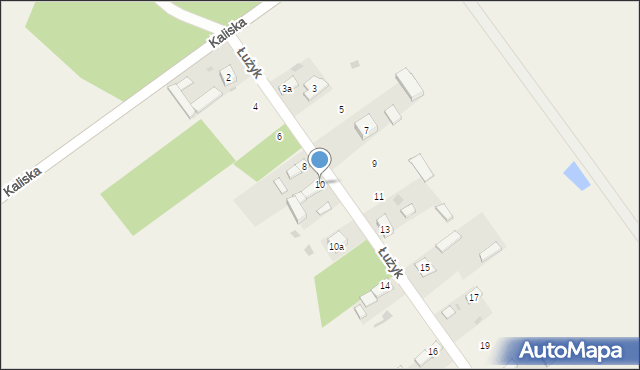 Parzniewice, Łużyk, 10, mapa Parzniewice