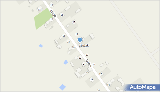 Parzniewice, Łużyk, 21, mapa Parzniewice