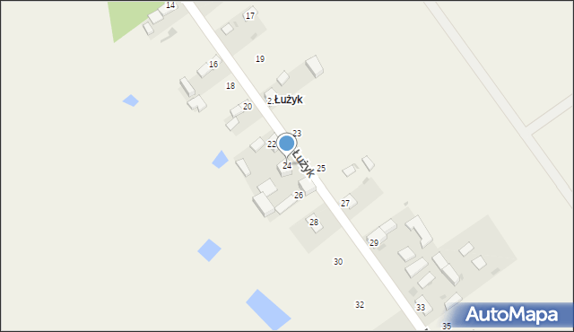 Parzniewice, Łużyk, 24, mapa Parzniewice