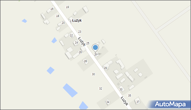 Parzniewice, Łużyk, 27, mapa Parzniewice