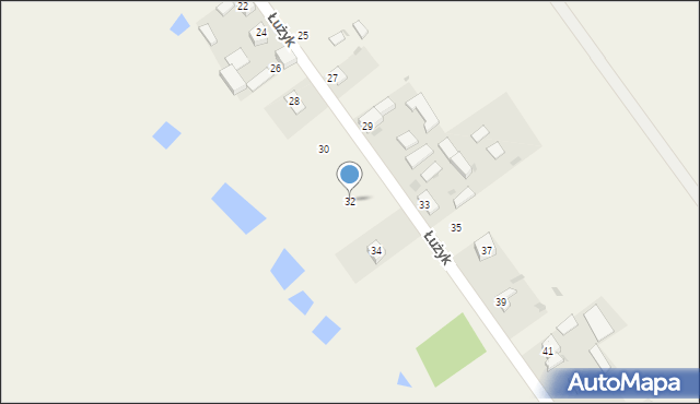 Parzniewice, Łużyk, 32, mapa Parzniewice