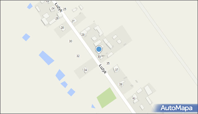 Parzniewice, Łużyk, 33, mapa Parzniewice