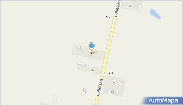 Pawłów, Lubelska, 24b, mapa Pawłów